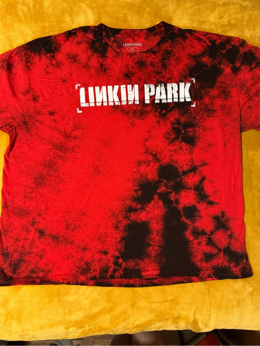Linkin Park red and black Tie-Dye Logo T-Shirt